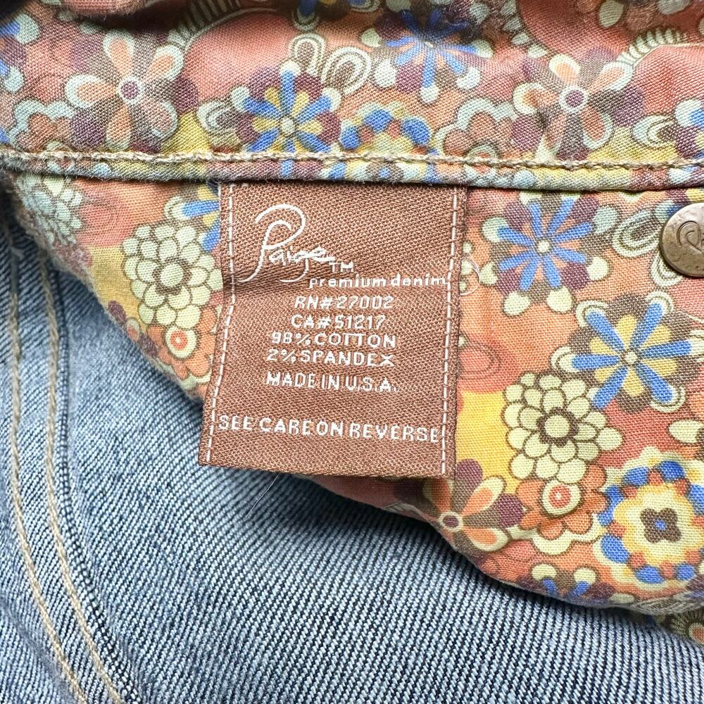 Paige | Women | Laurel Canyon Indigo Mid Rise Kick Flare Denim Jeans | Size 29 - Picture 9 of 13